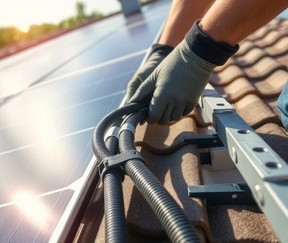 Jak zabezpieczyć przewody solarne przed UV na dachu?