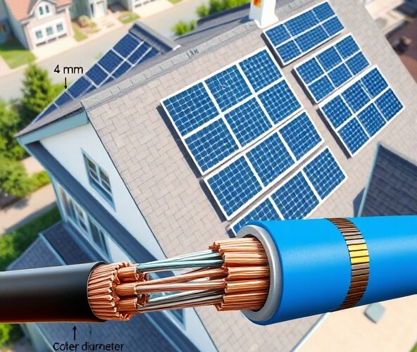 Jakie przewody solarne 4 czy 6 mm² wybrać do instalacji 10 kW w domu?