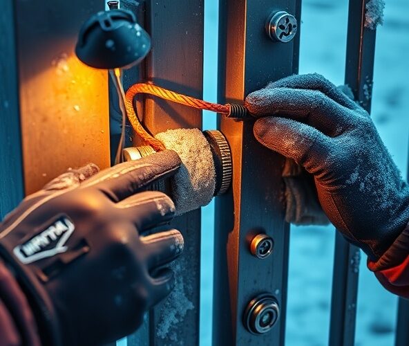 Jak zabezpieczyć samozamykacz do furtki metalowej przed mrozem?