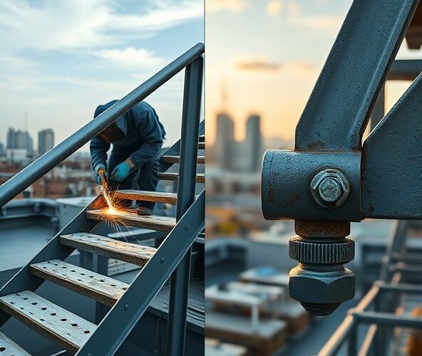 Czy schody stalowe w Warszawie z montażem spawanym są trwalsze?