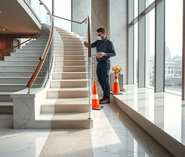 Gdzie w Warszawie zamówić powłokę antypoślizgową na schody z marmuru?