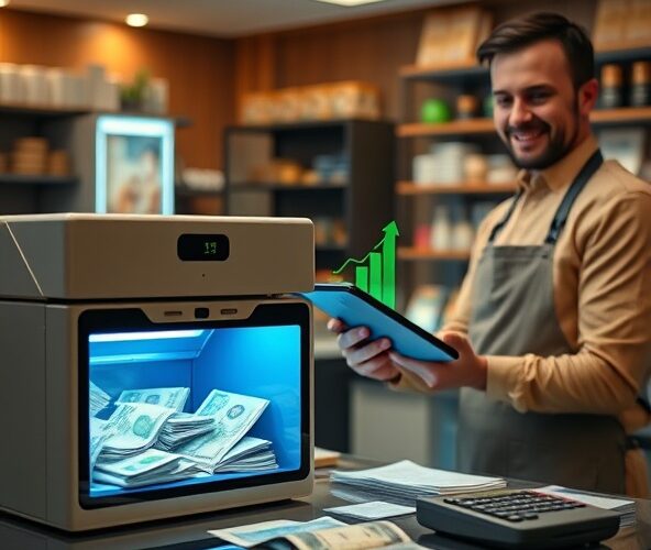 Sterylizator do pieniędzy: zwrot w 12 miesięcy dla właściciela sklepu?