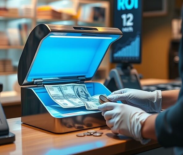 Sterylizator do pieniędzy: zwrot w 12 miesięcy dla właściciela sklepu?