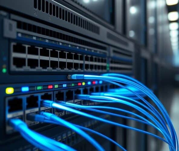 Jakie cechy switcha ethernetowego zapewnią niską latencję w firmie?