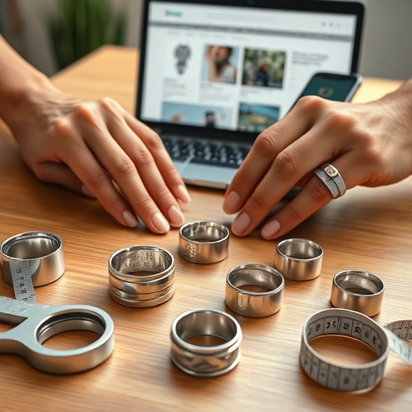 szerokie pierścionki srebrne