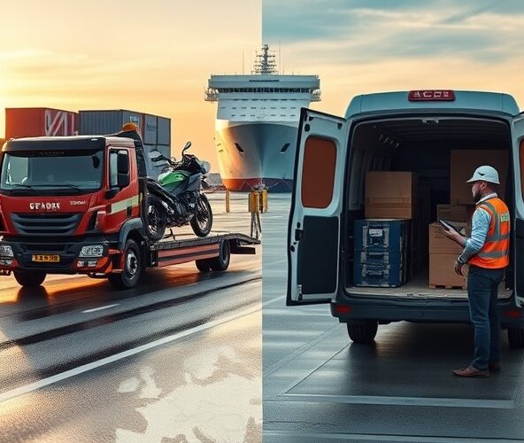 Transport motocykla z Anglii po Brexicie: laweta czy kurier taniej?