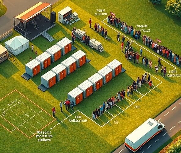 Jak obliczyć liczbę toalet przy wynajmie na imprezę plenerową?