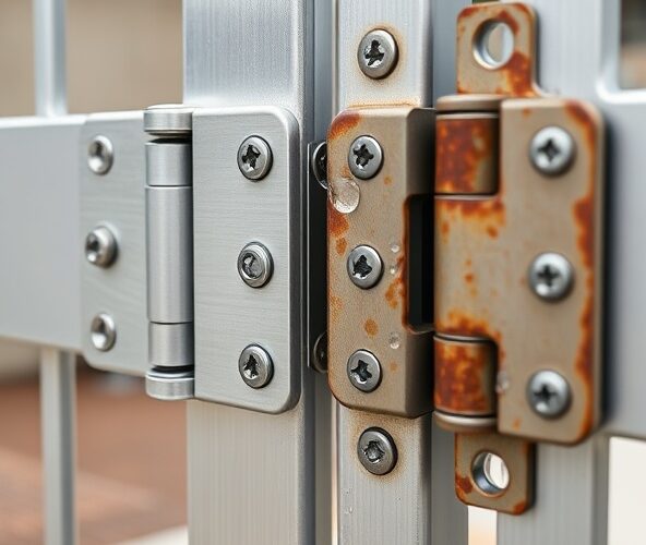 Jakie zawiasy do aluminium wybrać do furtki odpornej na korozję?