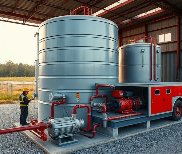 Jak dobrać zbiorniki ppoż do magazynu 500 m² bez wodociągu?