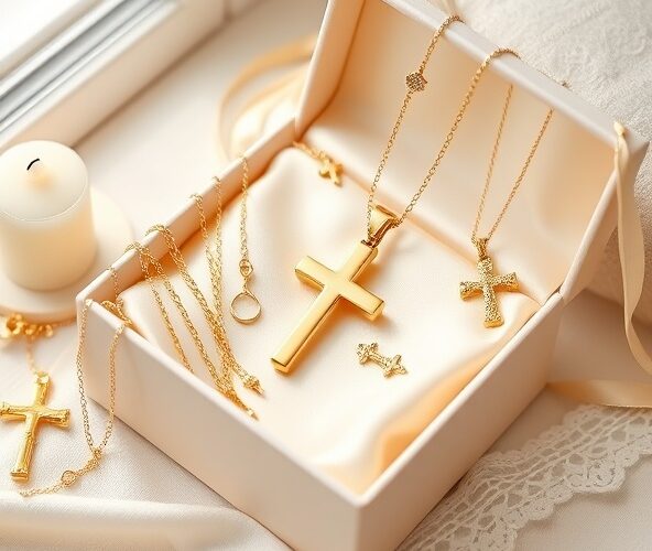 Jak przygotować ofertę na chrzest łańcuszków złotych z krzyżykiem?