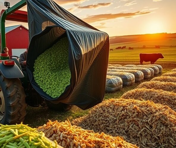 Jak pakowanie kiszonki w rękaw pomaga gospodarstwu rodzinnemu zmniejszyć straty?