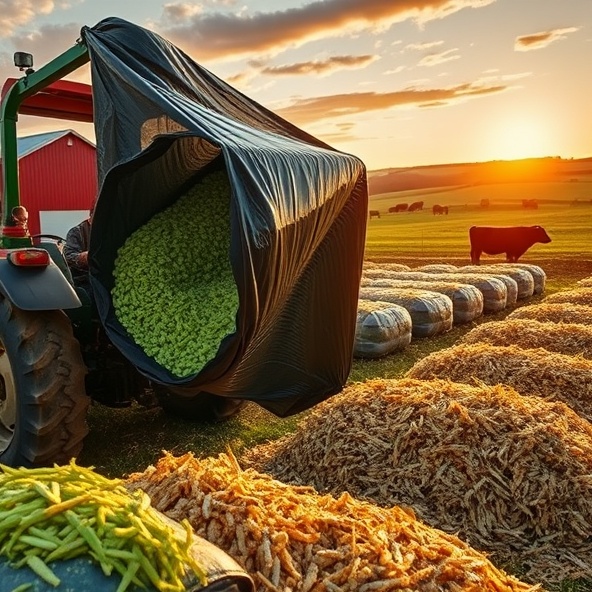 pakowanie kiszonki w rękaw
