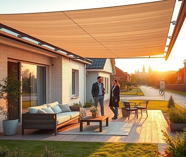 Jak dobrać pergole materiałowe w Warszawie, by przyspieszyć sprzedaż domu?