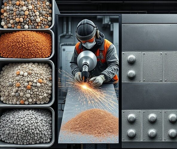 Jakie rodzaje śrutu do śrutowania najlepiej przygotują stal pod malowanie proszkowe?