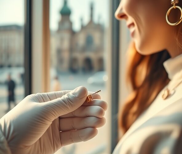 Jak bezpiecznie kupić złote kolczyki dla wrażliwych uszu w Warszawie?