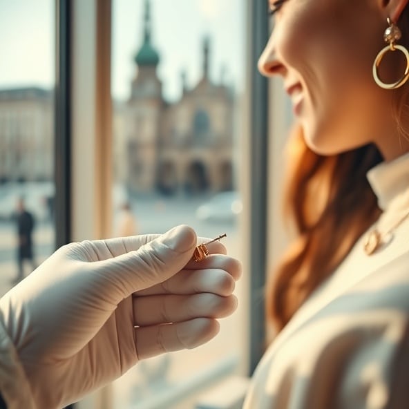 złote kolczyki warszawa