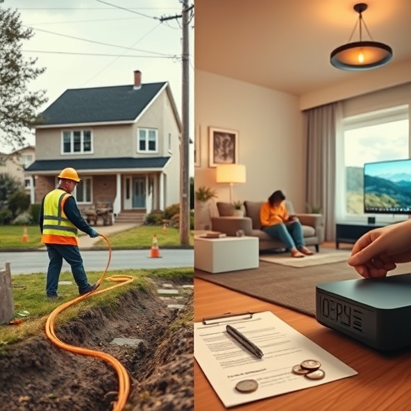 światłowód do domku jednorodzinnego