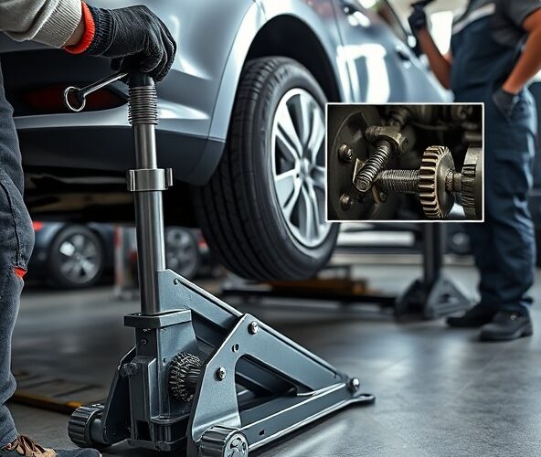 Jak dobrać dźwignik na listwie zębatej z korbą do bezpiecznego podnoszenia aut osobowych w małym warsztacie?