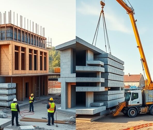 Czy prefabrykowane podciągi żelbetowe skrócą czas montażu stropów i obniżą koszt robocizny na małej budowie domu?