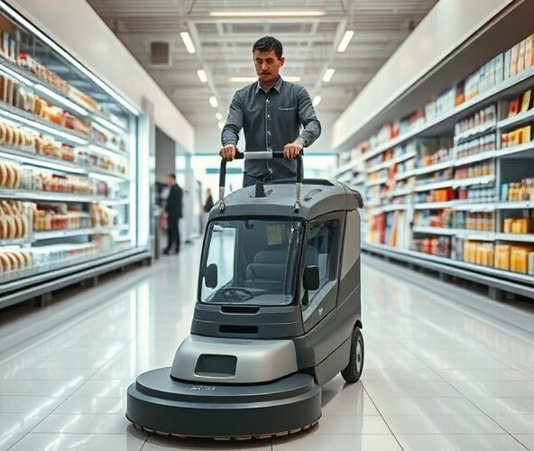 Czy zamiatarka na mokro z recyrkulacją opłaci się w sklepie 200 m²?