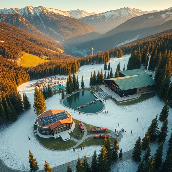 całoroczny stok narciarski