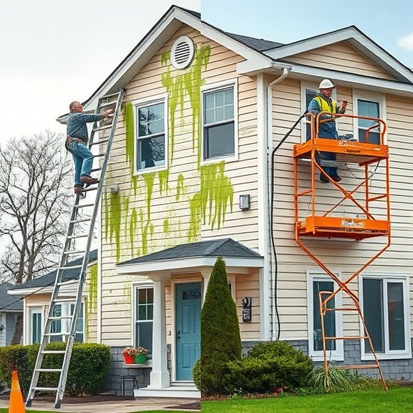 czyszczenie elewacji z glonów