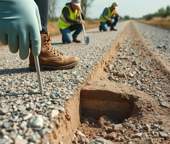 Jak wstępnie ocenić drogę z kruszywa bez badań laboratoryjnych?