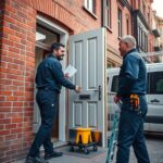 drzwi zewnętrzne z montażem łódź