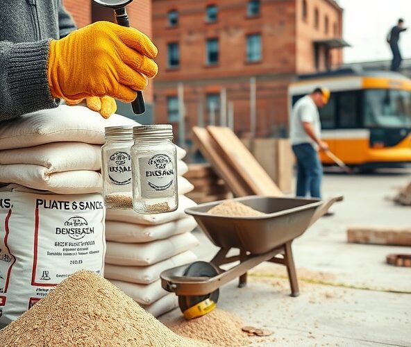Jak wybrać piasek budowlany w Łodzi pod wylewki i tynki przy małej budowie, żeby był certyfikowany i nie przekroczyć budżetu?