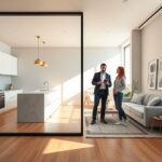 przeszklona cienkoprofilowa ścianka z aluminium