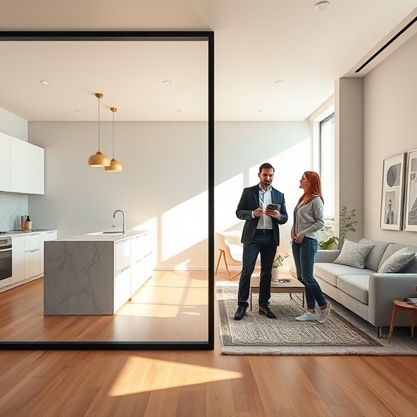 przeszklona cienkoprofilowa ścianka z aluminium