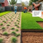 trawa z rolki błonie