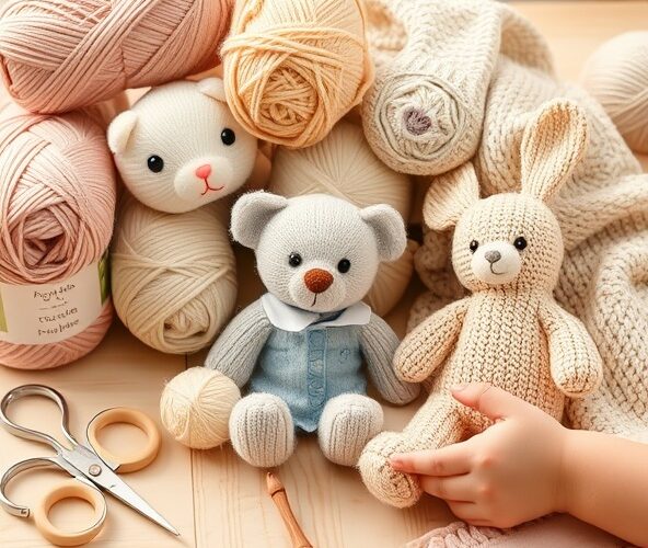 Jaką włóczkę na maskotki wybrać, by były bezpieczne dla niemowlaka?