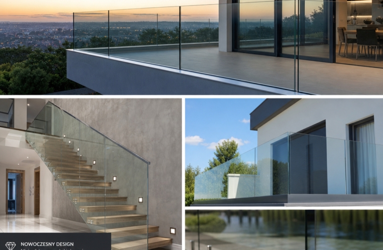Balustrady szklane – elegancki element dekoracyjny w Twoim domu