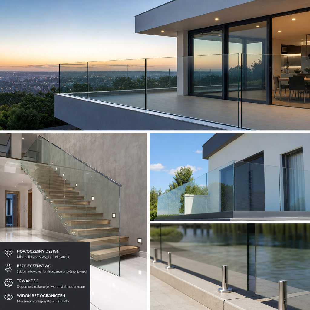 balustrady szklane